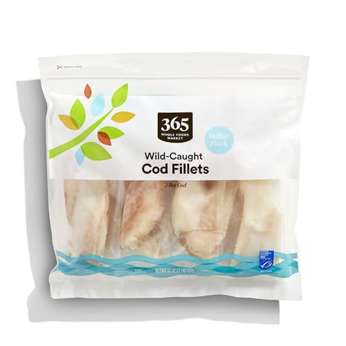 365 By Whole Foods Market, Wild Caught Cod Fillet, Msc Certified, 32 Ounce