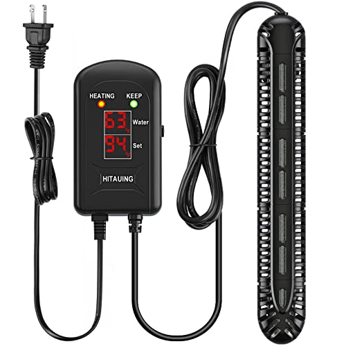 HiTauing Aquarium Heater, 300W Fish Tank Heater with LED Digital Display & 5...