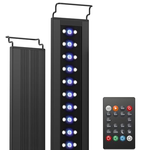 NICREW C10 24/7 LED Aquarium Light for Plants, 18-24 Inches, Full Spectrum Fish...