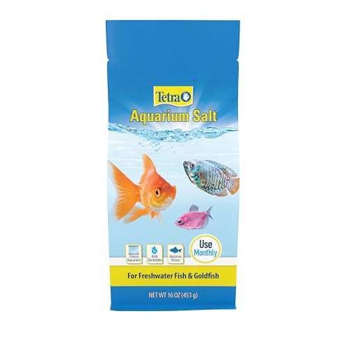 Tetra Aquarium Salt for Freshwater Fish Tanks, 16 Ounces, Salt for Tropical and...