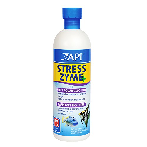API STRESS ZYME Freshwater and Saltwater Aquarium Cleaning Solution 16-Ounce...