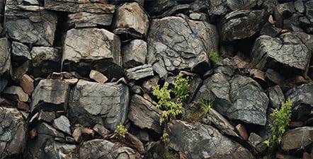 48X24IN Black Stone Aquarium Background, Rock Fish Reptile Tank Background,...