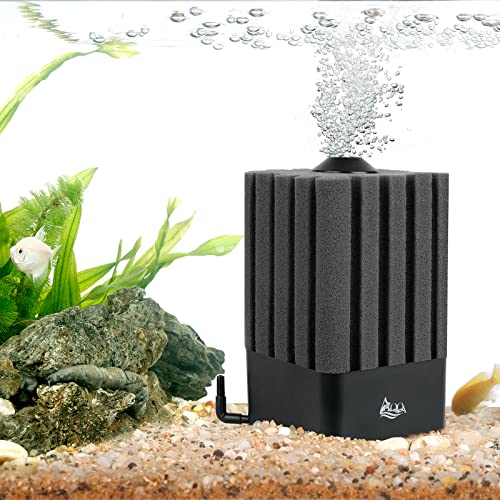 AQQA Aquarium Sponge Filter Submersible Fish Tank Filter Ultra Quiet Aeration...