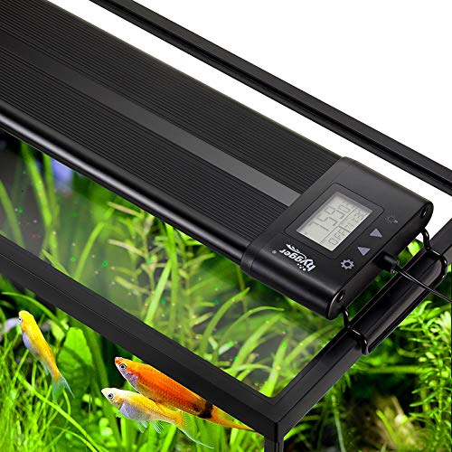 hygger Auto On Off 48-55 Inch LED Aquarium Light Extendable Dimable 7 Colors...