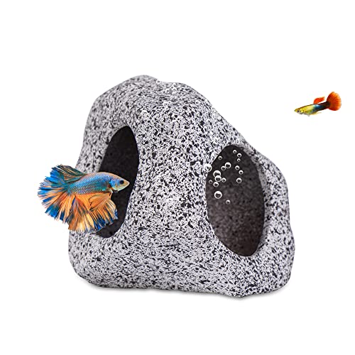 Aquarium Decorations Cave Fish Tank Accessories Rock Decor for Shrimp Cichlid...