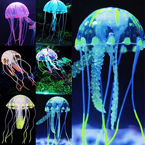 Glowing Jellyfish Aquarium Decor
