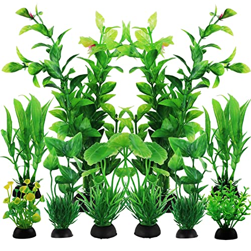 PietyPet 10pcs Green Plastic Plants
